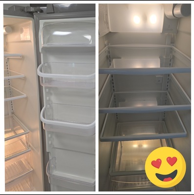 Sparkling clean fridge